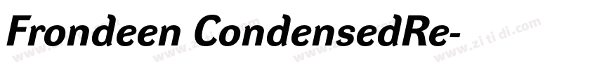 Frondeen CondensedRe字体转换